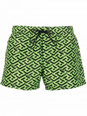 Trykt shorts Versace grønn