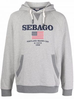 Pullover с принт Sebago сиво