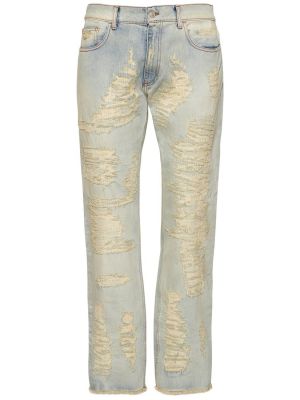 Jeans effet usé en coton 1017 Alyx 9sm bleu