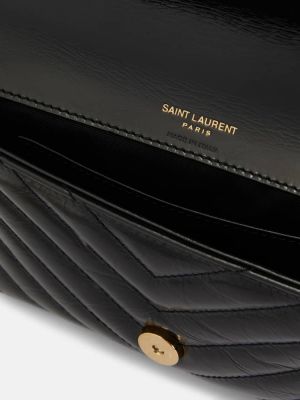 Kožená kožená kabelka Saint Laurent