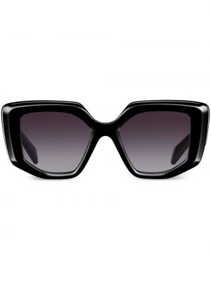 Oversize слънчеви очила Prada Eyewear черно