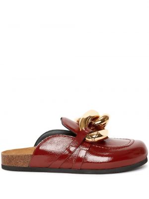 Papuci tip mules din piele Jw Anderson maro