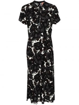 Midi haljina s cvjetnim printom s printom Nº21