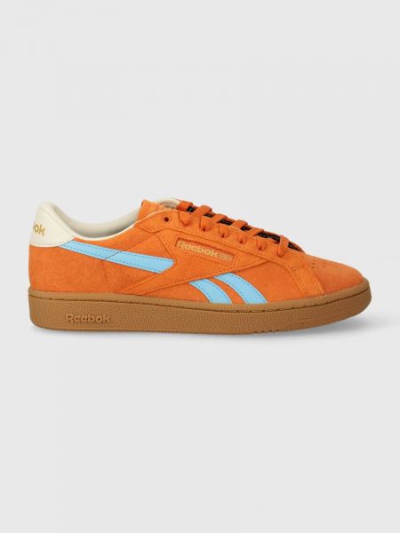 Sneakerși din piele Reebok Classic portocaliu