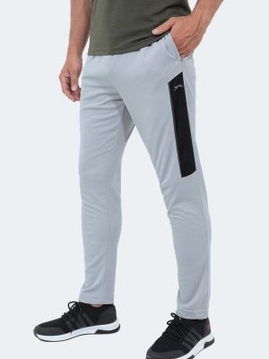 Slim fit sportovní kalhoty Slazenger šedé