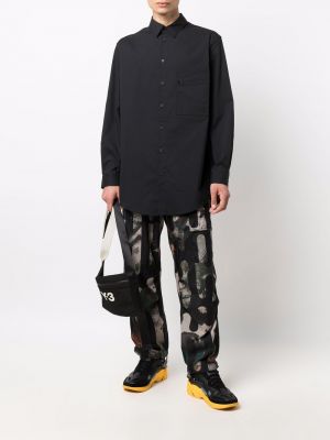 Pantalones de chándal con estampado con estampado abstracto Y-3 negro