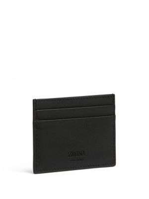 Kožená peněženka Zegna černá