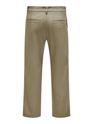 Pantalon large Only & Sons beige