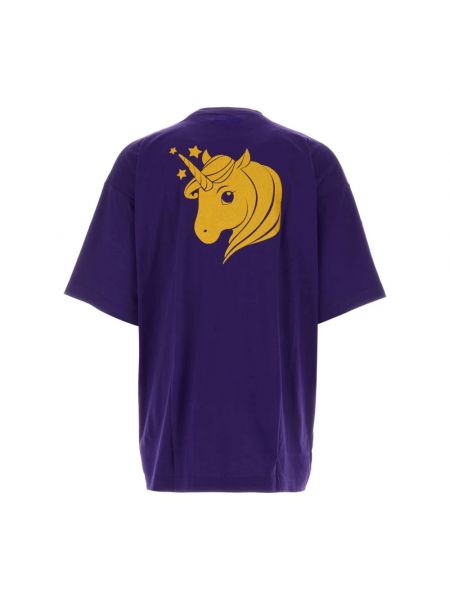 Camiseta de algodón Vetements violeta