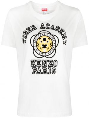 Tigriscsíkos pamut póló Kenzo