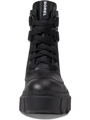 Кружевные ботинки на шнуровке Sorel черные