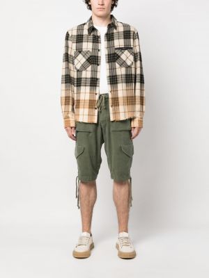 Cargo shorts aus baumwoll Greg Lauren grün