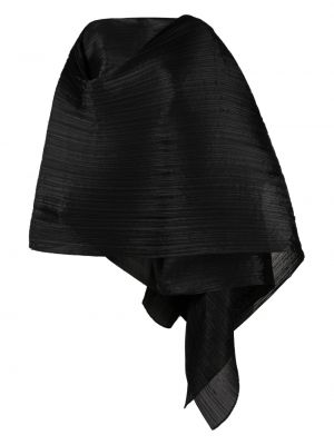 Plisserade asymmetrisk cape Pleats Please Issey Miyake svart