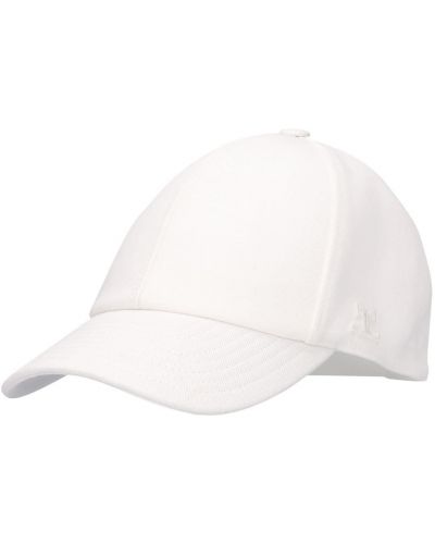 Памучна шапка с козирки Courreges бяло