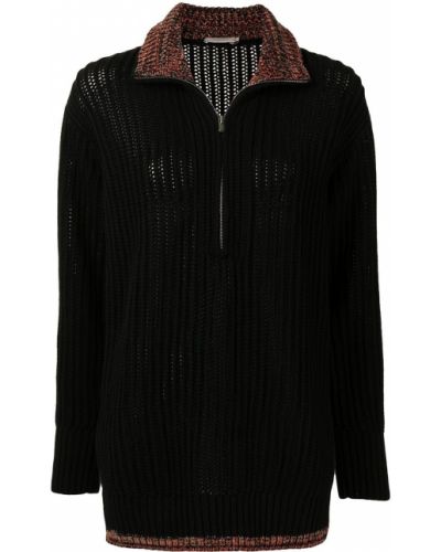 Jersey de cachemir de tela jersey con estampado de cachemira Agnona negro