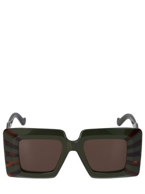 Oversize слънчеви очила Loewe зелено