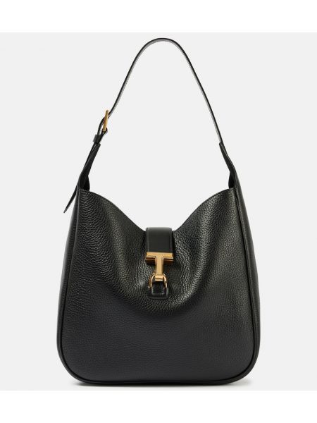 Lær shoppingbag Tom Ford svart