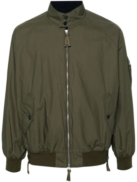 Pamučna bomber jakna s patentnim zatvaračem Comme Des Garçons zelena