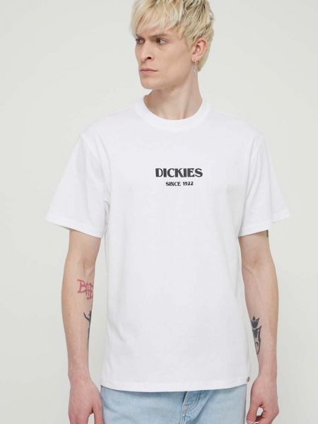 Бавовняна футболка з принтом Dickies біла