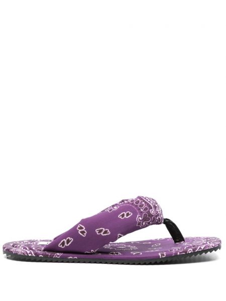 Pantofi fără toc cu imagine The Attico violet