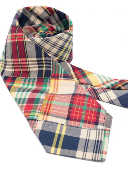 Jedwabny haftowany krawat z kokardką Polo Ralph Lauren