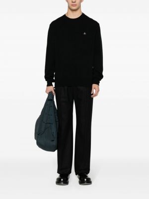 Pullover mit stickerei Vivienne Westwood schwarz
