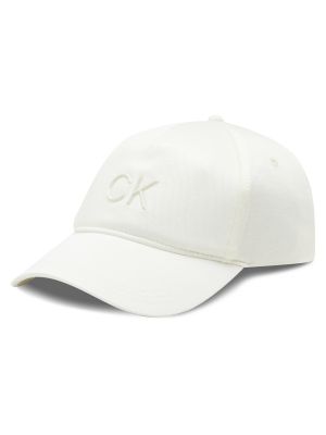 Kepurė su snapeliu Calvin Klein balta