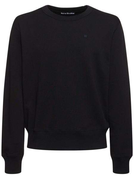 Sweatshirt med rund hals Acne Studios sort