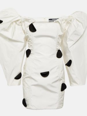 Accappatoio a pois Jacquemus bianco