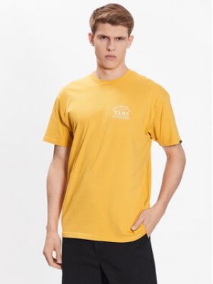 Priliehavé tričko Vans žltá