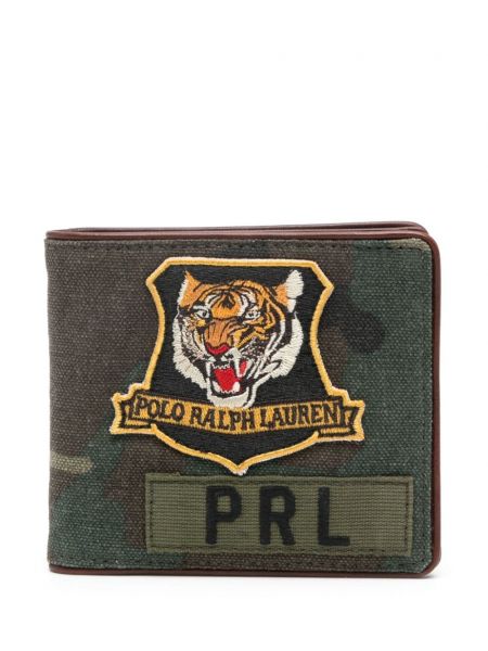 Portefeuille en cuir à imprimé à imprimé camouflage Polo Ralph Lauren