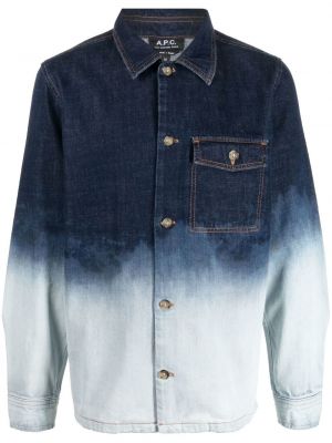 Jeansjacke mit farbverlauf A.p.c. blau