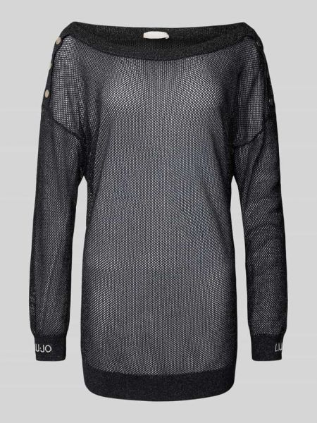 Sweter z wiskozy Liu Jo Sport czarny