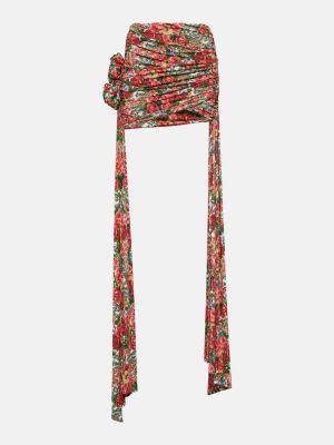 Drapované květinové mini sukně Magda Butrym
