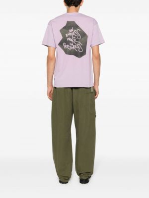Kokvilnas t-krekls ar apdruku Objects Iv Life violets