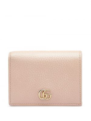Kožená peňaženka Gucci Pre-owned ružová