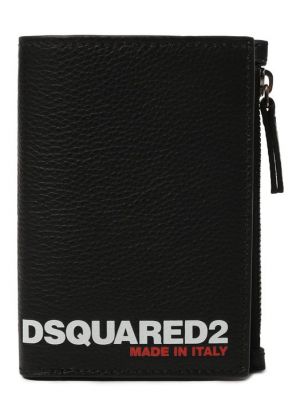 Кожаный кошелек Dsquared2 черный