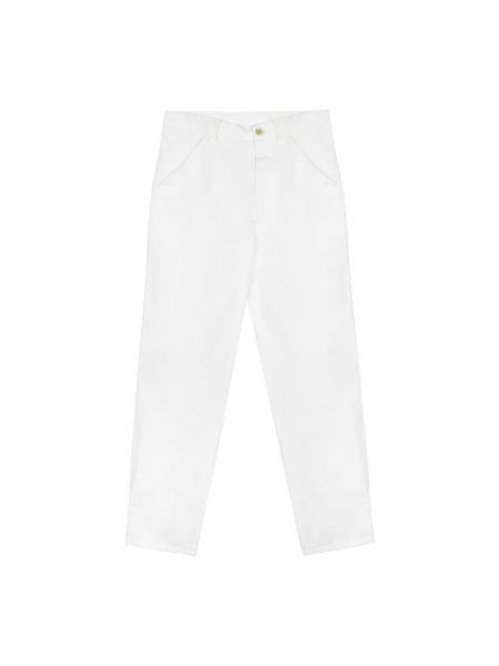 Spodnie klasyczne bawełniane Comme Des Garcons białe