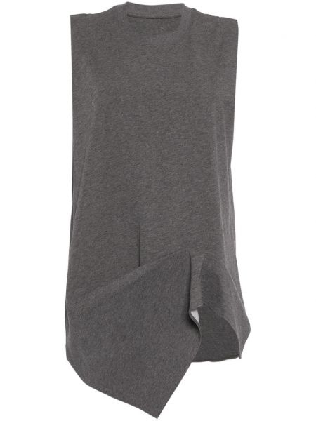 T-shirt en coton asymétrique Jnby gris