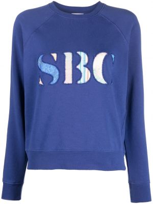 Sweatshirt aus baumwoll See By Chloé blau