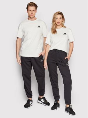 Relaxed fit marškinėliai New Balance pilka