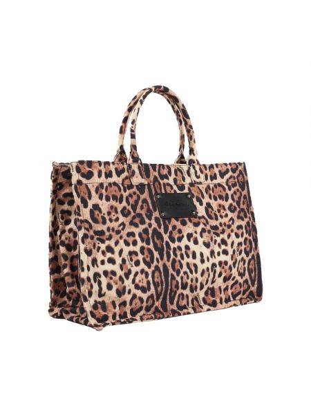 Shopper handtasche mit leopardenmuster mit taschen 4giveness schwarz