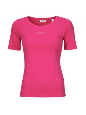 Koszulka z krótkim rękawem Esprit różowa