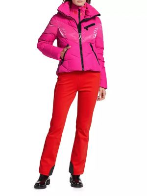 Горнолыжная куртка с капюшоном Goldbergh розовая