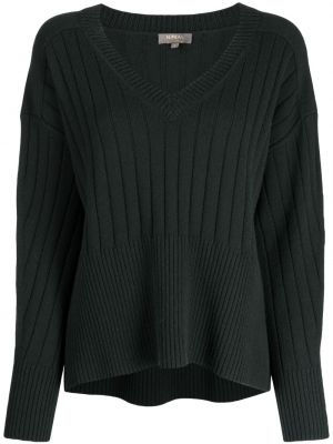 Кашмирен пуловер с v-образно деколте N.peal