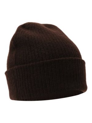 Кашемировая шапка Tegin коричневая