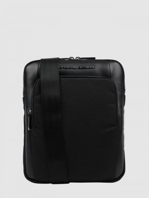 Кожаная сумка через плечо Porsche Design черная