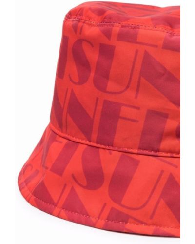 Beidseitig tragbare mütze mit print Sunnei rot
