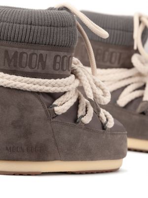 Zomšinės auliniai batai Moon Boot ruda