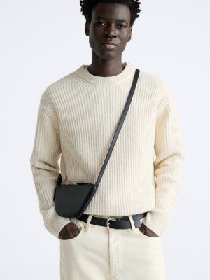 Асимметричная сумка через плечо Zara черная